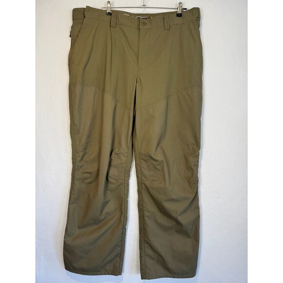 LL Bean Pants Mens 42x33 Brown Upland Briar Field Pant Outdoors Hunting Guard - Picture 1 of 6